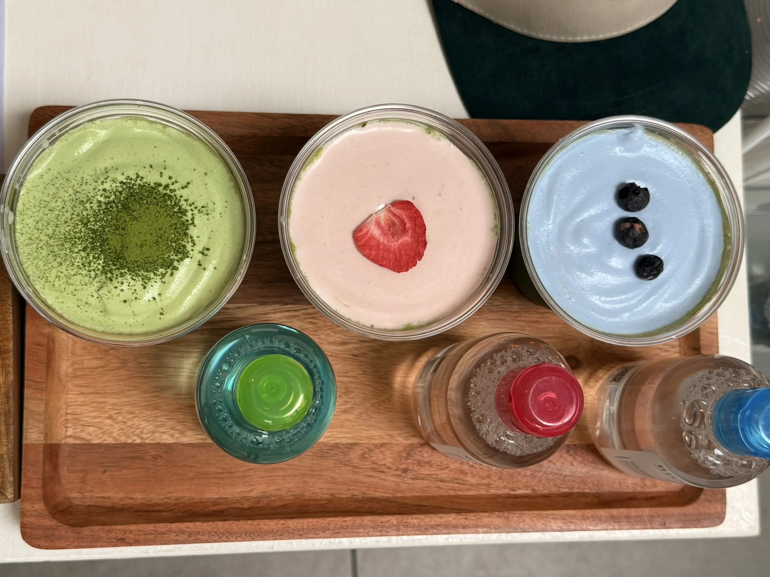 Matcha catering for influencer events featuring themed drinks at the Bioderma LA event